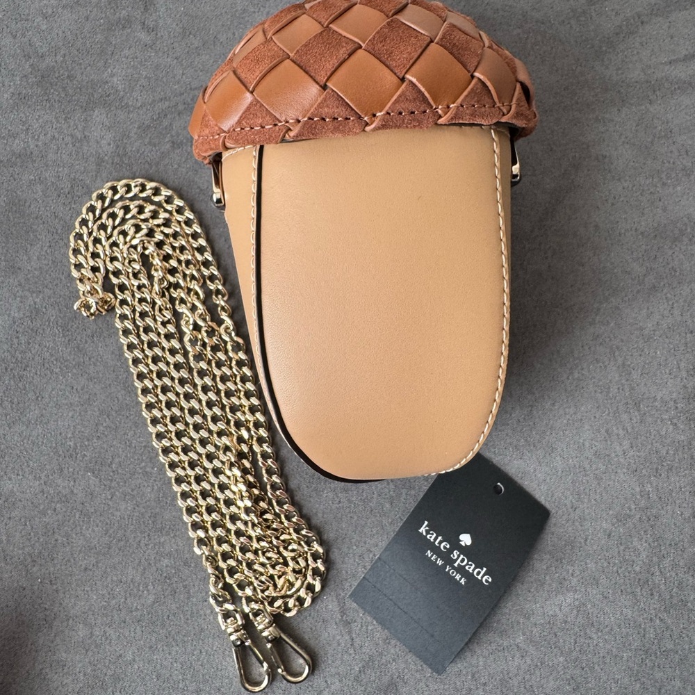 New Kate Spade Take a Hike 3D Acorn Crossbody Bag - Picture 2 of 10